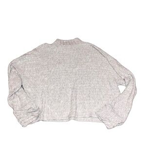 TOPSHOP Womens Grey High Neck Long Sleeve Viscose Pullover Sweater Size 12